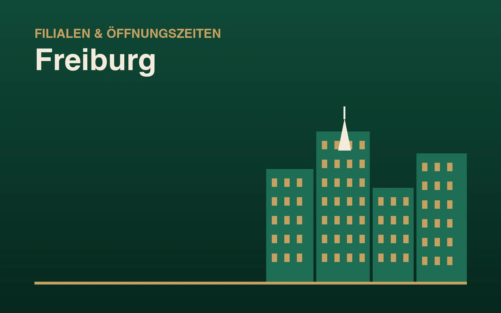 Illustration: Stadtsilhouette mit Hochhäusern