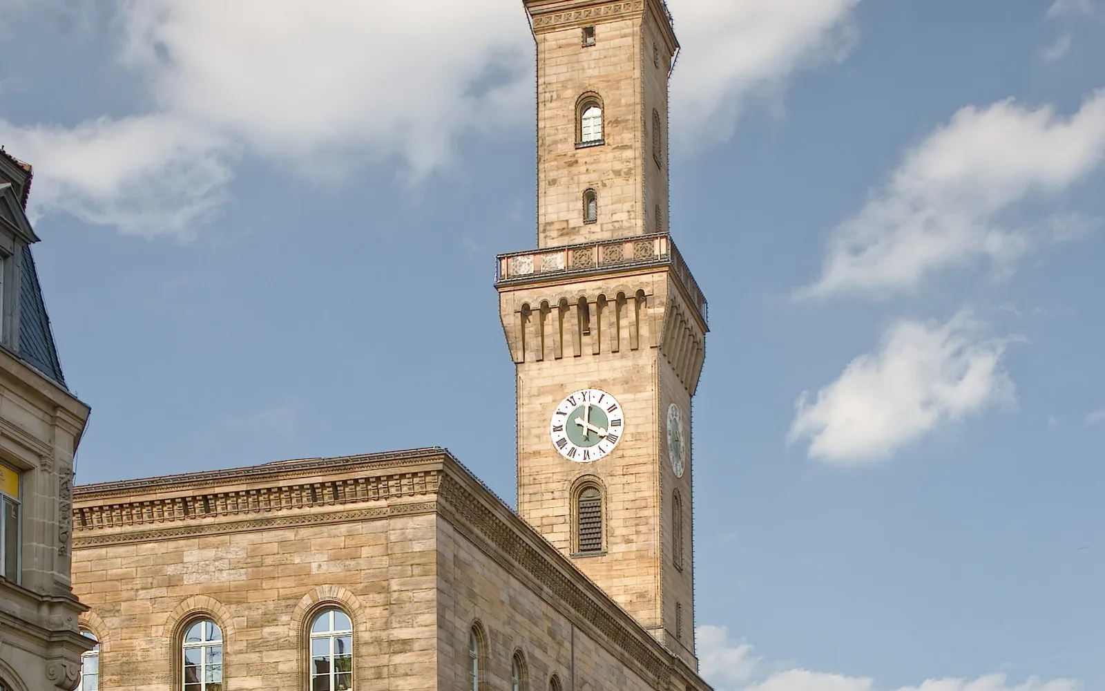 Der Rathausturm von Fürth, nach dem Vorbild des Palazzo Vecchio in Florenz erbaut