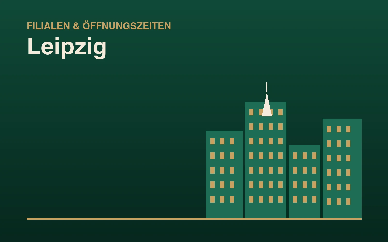 Illustration: Stadtsilhouette mit Kirchturm