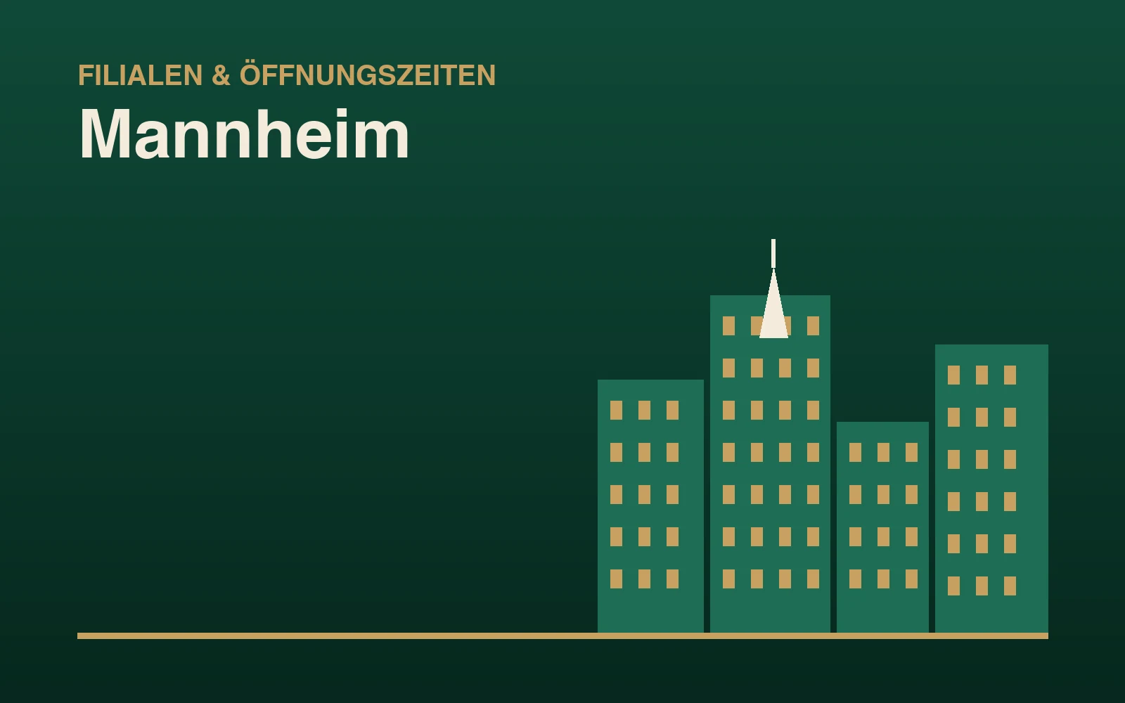 Illustration: Stadtsilhouette mit Hochhäusern