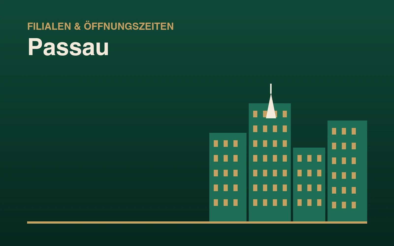 Illustration: Stadtsilhouette mit Hochhäusern